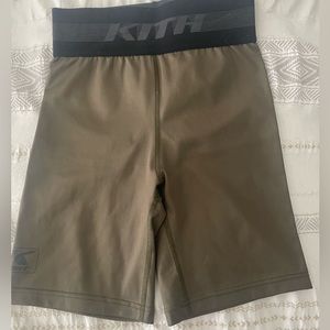 ❌SOLD❌ Kith biker shorts khaki green color